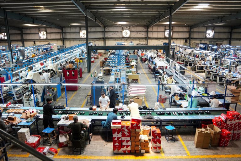 Spartans Global footwear production floor, Lahore