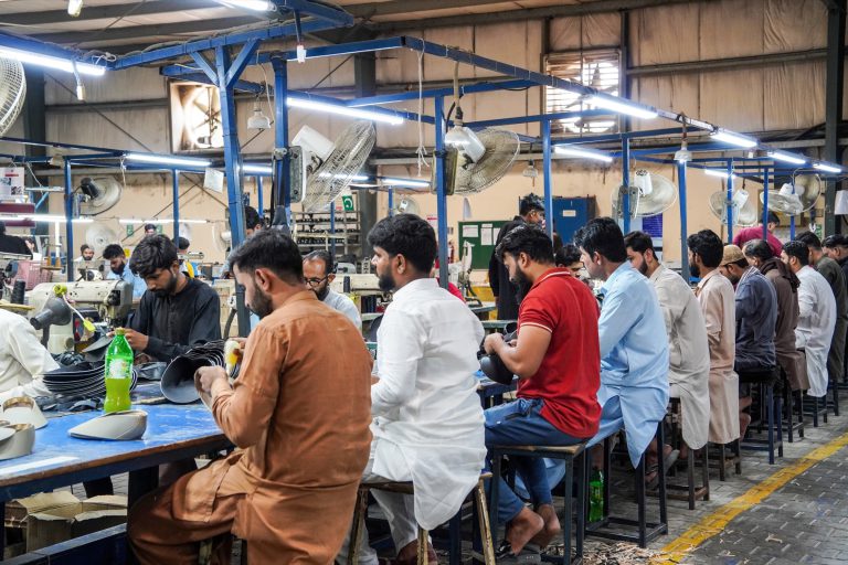 Spartans Global footwear production floor, Lahore
