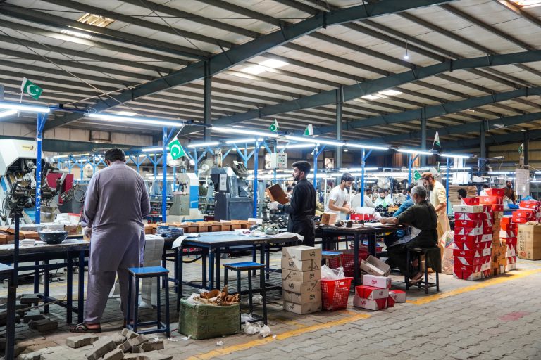 Spartans Global footwear production floor, Lahore
