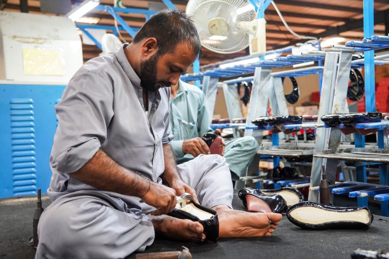 Lasting and assembly of footwear uppers