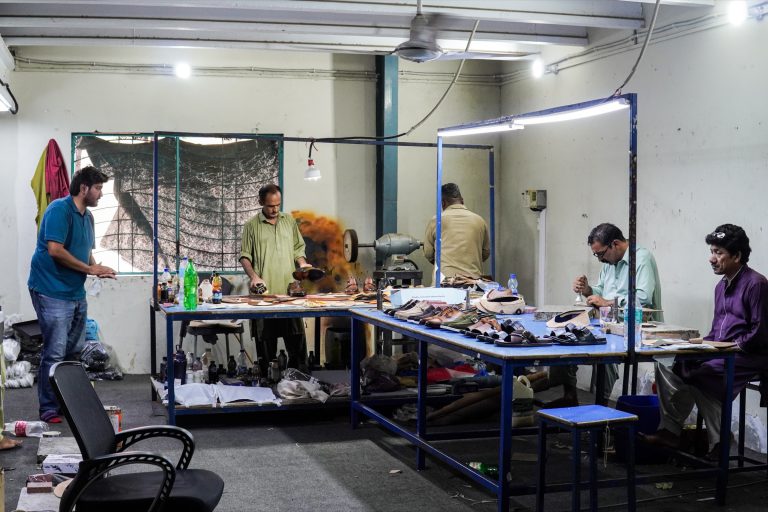 Spartans Global footwear production floor, Lahore