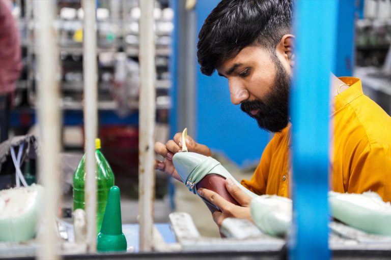 Lasting and assembly of footwear uppers