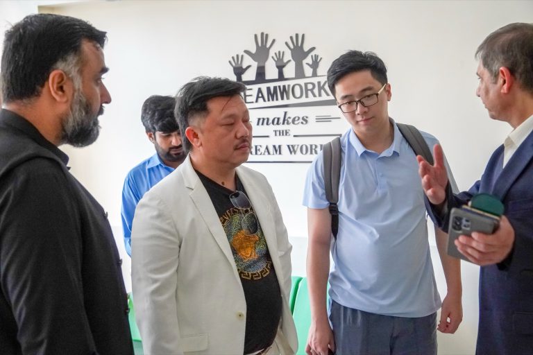 International buyer delegation visiting the Spartans Global footwear factory