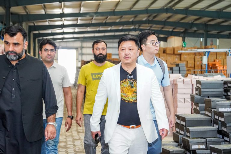 International buyer delegation visiting the Spartans Global footwear factory