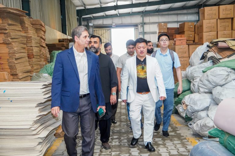 International buyer delegation visiting the Spartans Global footwear factory
